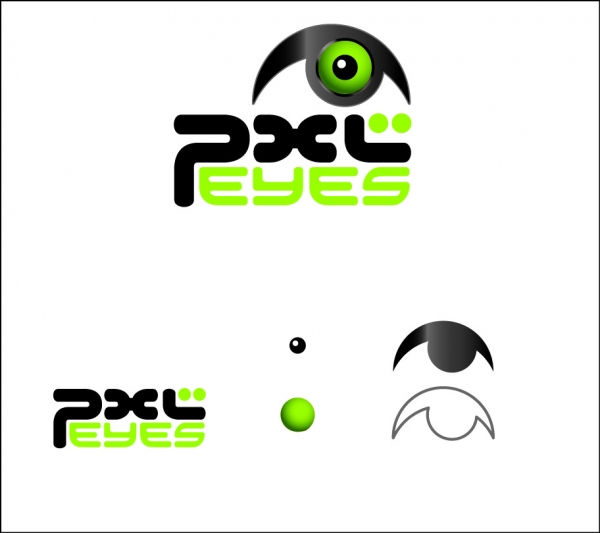 Creation of Web 2.0 - Logo PXLEyes v4.2: Step 1